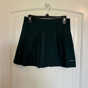 Iets Frans green pleated mini skirt academia preppy size medium